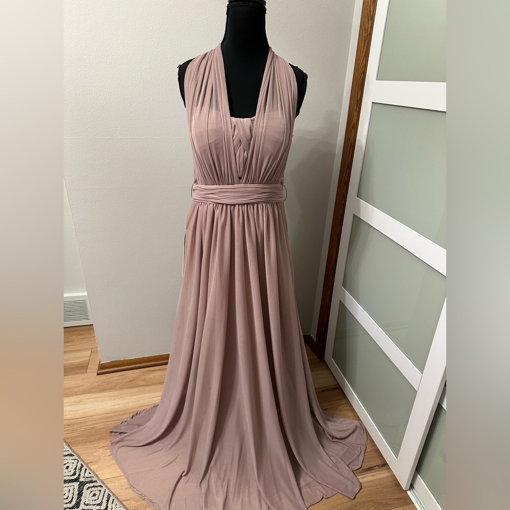 Birdy Grey Mauve multi-way Maxi Dress Bridesmaid